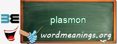 WordMeaning blackboard for plasmon